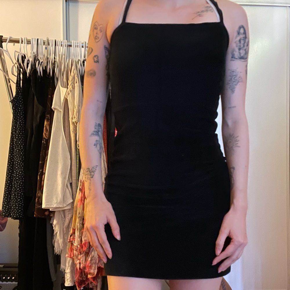 forever 21 black mini dress